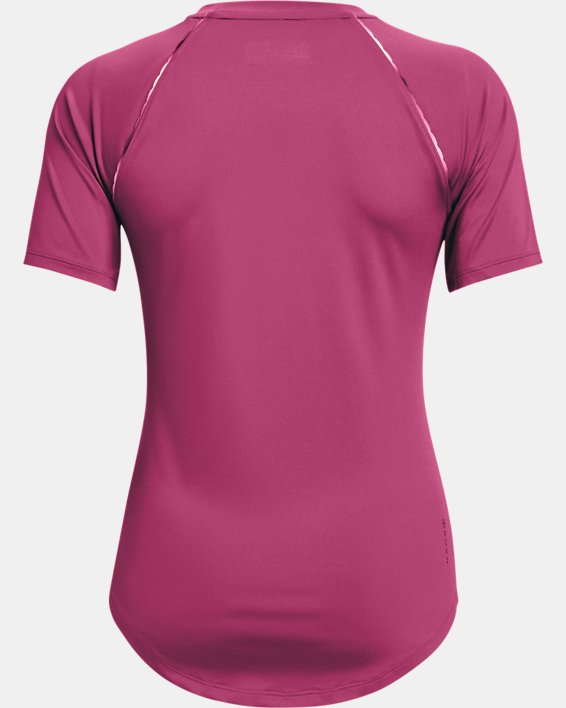 Women's UA RUSH™ Short Sleeve, Pink, pdpMainDesktop image number 6